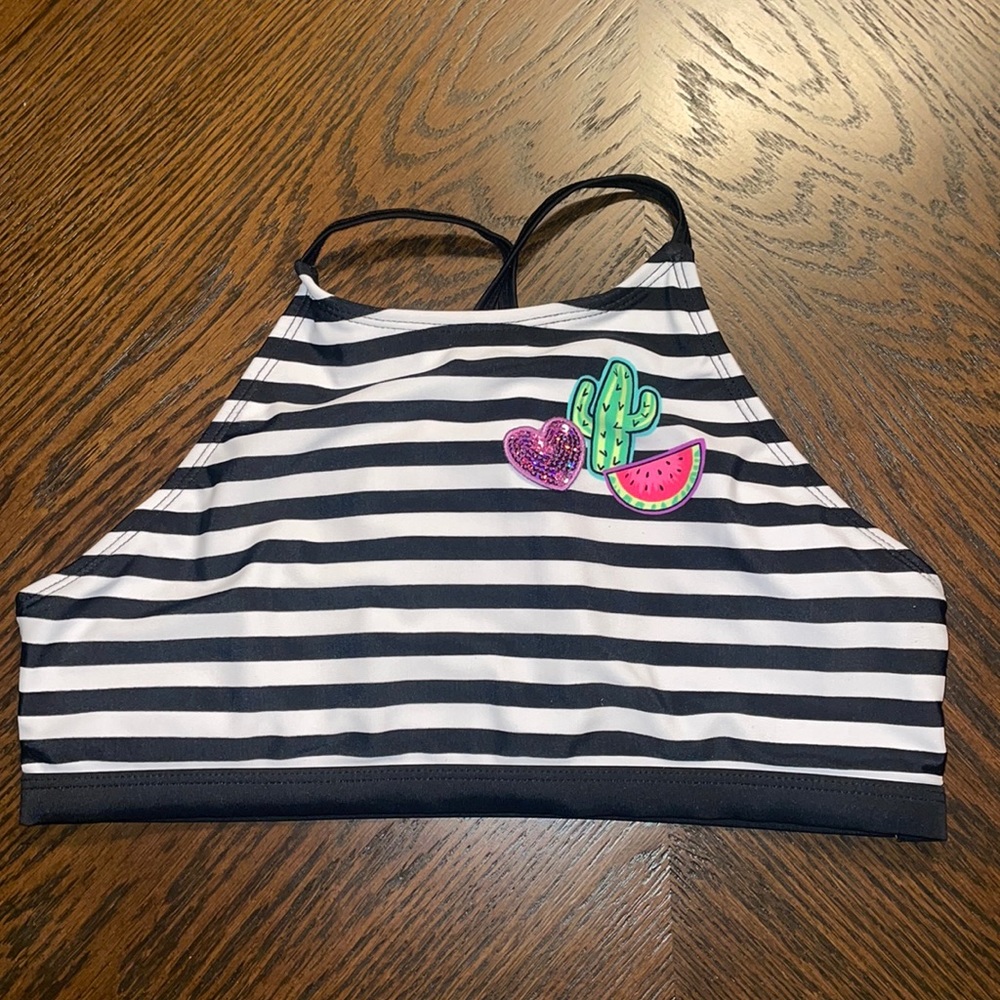 3/$12 Girls Justice Swimming Top Size 14